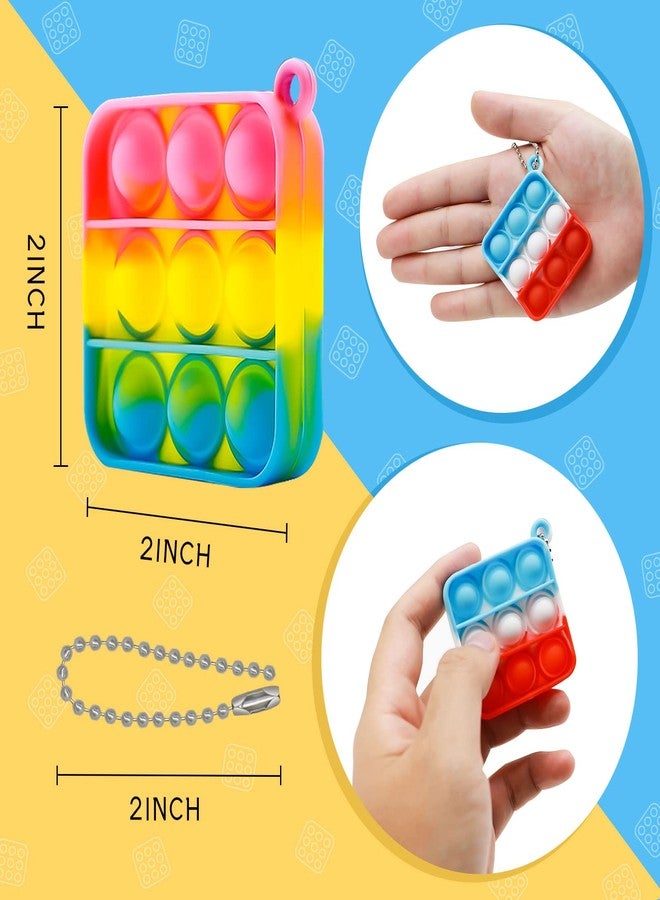 BicMan 128 Pcs Valentine Party Favors for Kids Valentine's Day Gifts Sensory Fidget Toys for Kids Mini Push Pop Keychain Pop it Treasure Box Classroom Goodie Bags Stocking Stuffers Classroom Pinata Fillers - Image 2